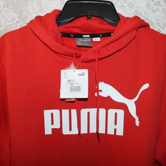 Puma Men's Hoodie Large NWT Burnt Red - Picture 2 of 4
